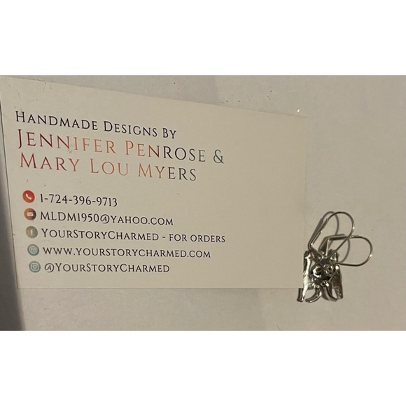 🌸✨NEW Handmade Silver Llama Alpaca Earrings - Picture 4 of 4